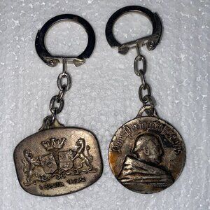 Vintage 1970s Dom Perignon Moet Collectors Keychains (2)